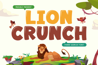 Download the Lion Crunch Retro Bold Font Free